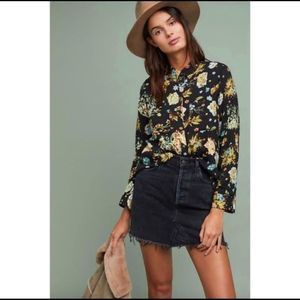 Anthropologie Maeve Bunny Ladybug Woodland Top 6